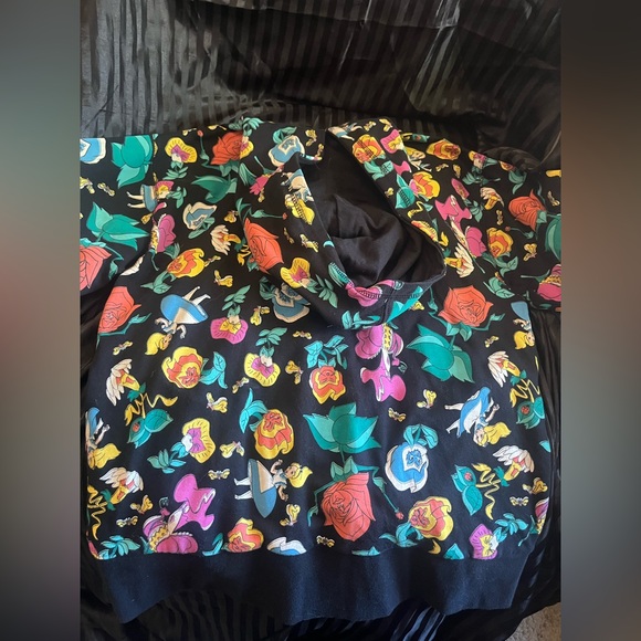 Disney Alice In Wonderland Floral Graphic Hoodie - Picture 2 of 4